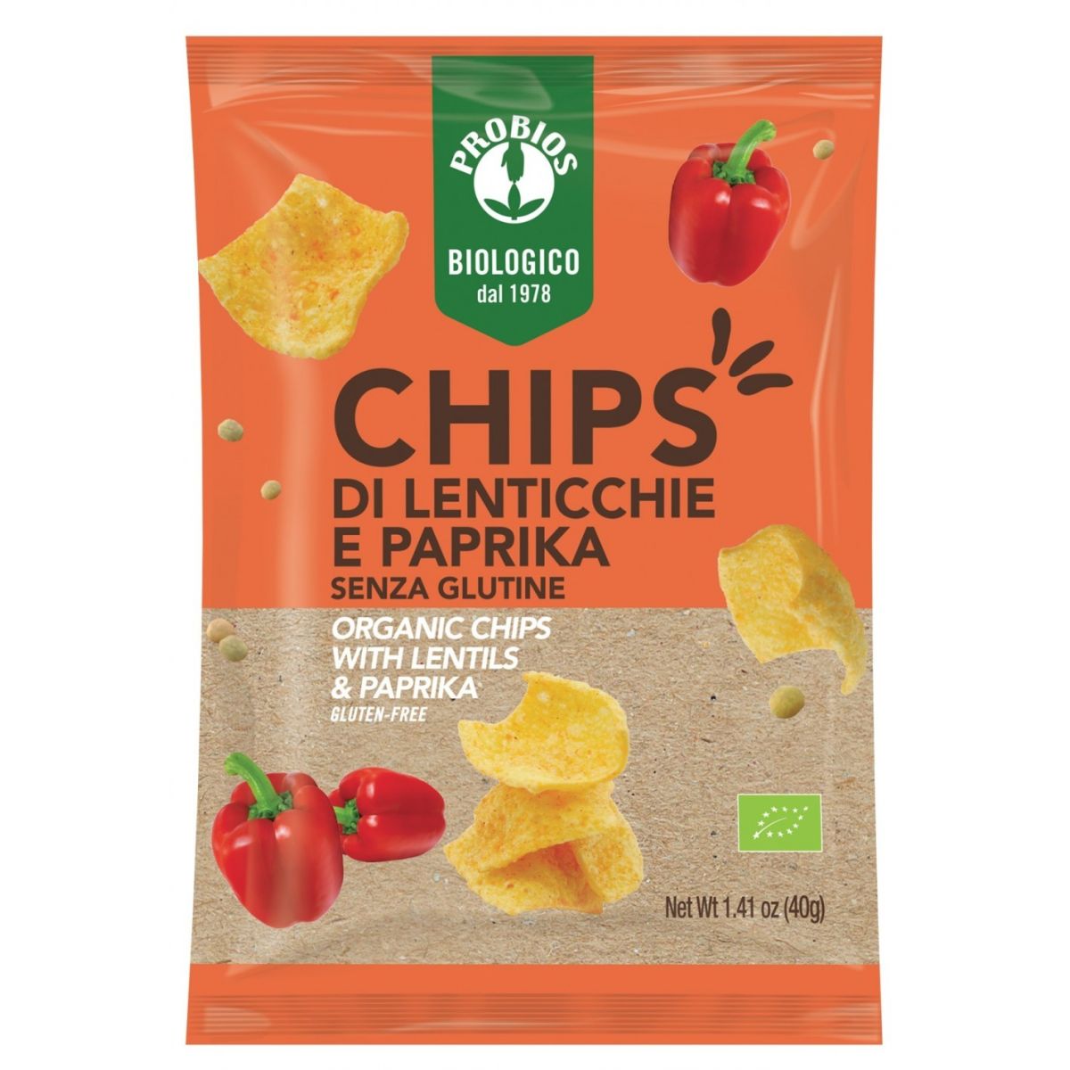 Chips di Lenticchie e Paprika s/Glutine - 40g