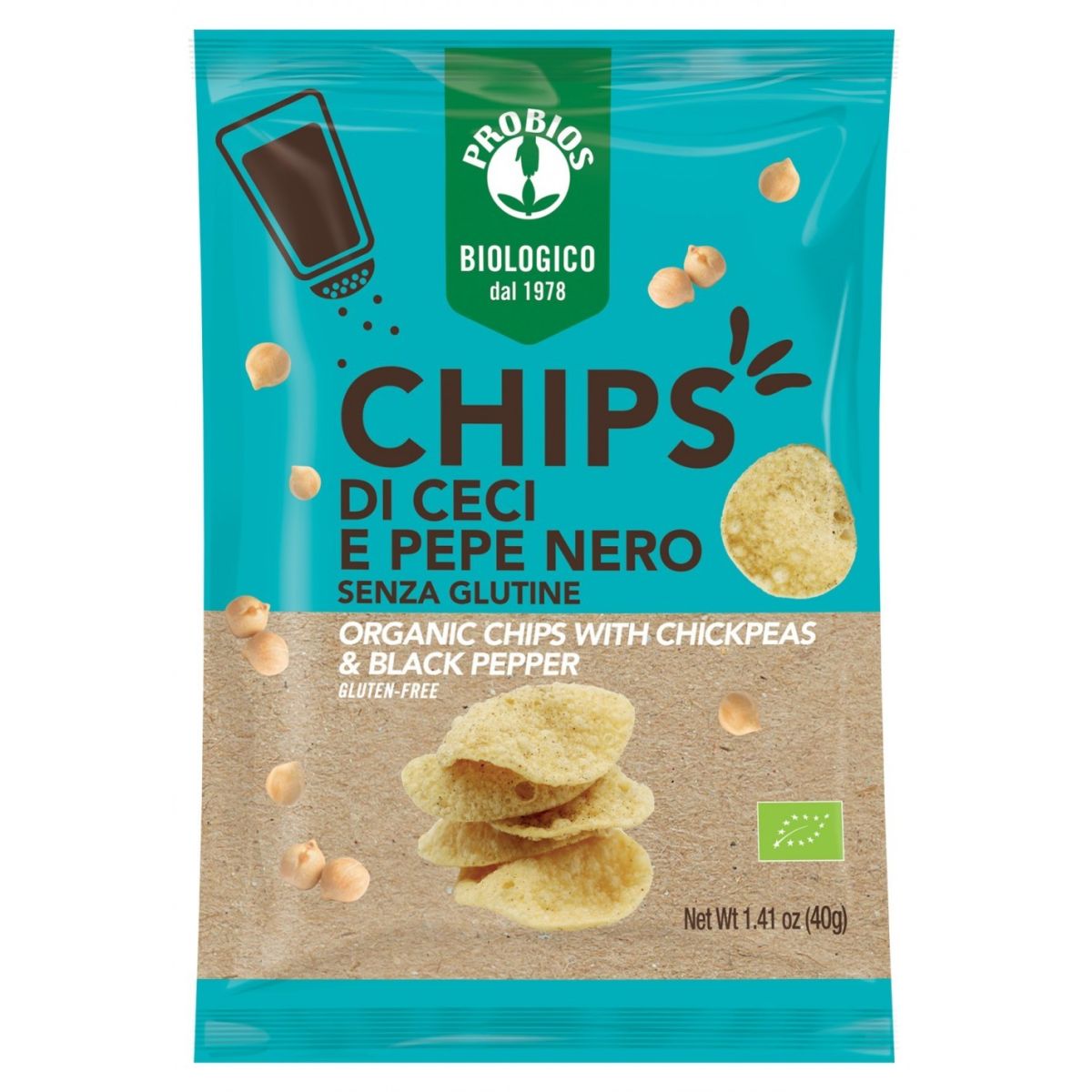 Chips di Ceci e Pepe s/Glutine - 40g