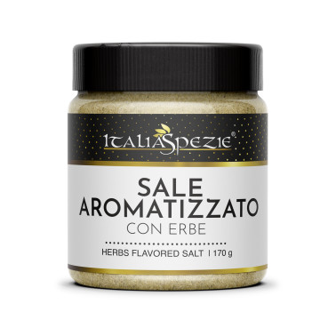 Sale Aromatizzato con erbe, sale aromatizzato per pesce, sale aromatizzato per carne.