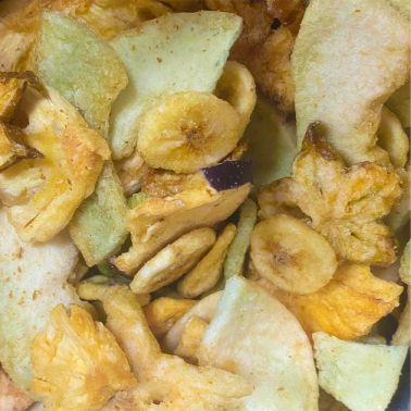 Chips di Frutta croccanti, fritte sottovuoto