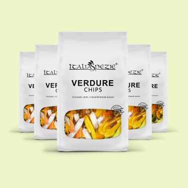 Chips di Verdure essiccate croccanti classiche | 1 Kg (5 x 200g)
