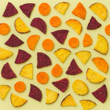 Chips di Verdure con Barbabietola, Patata dolce e Carota