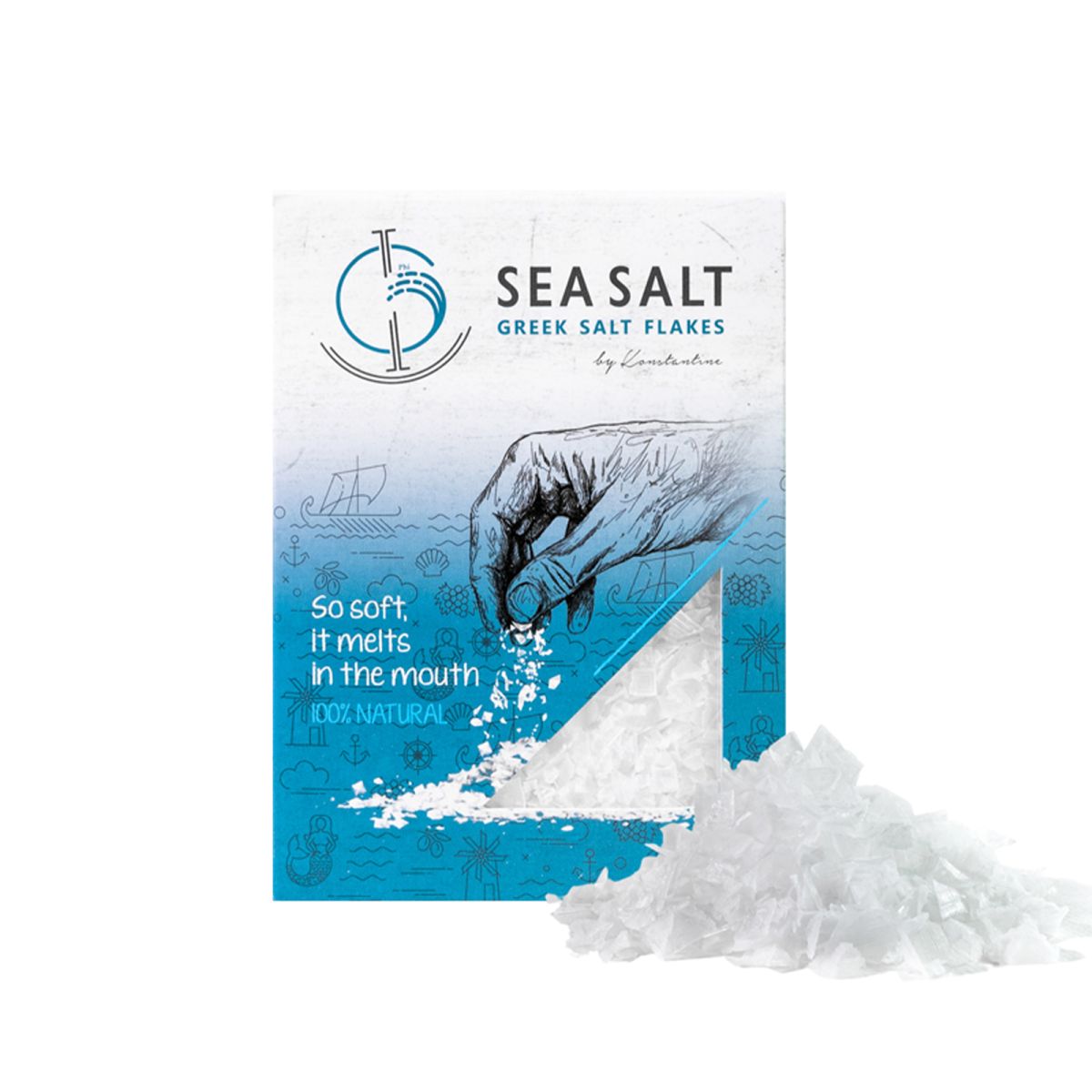 Fiocchi di Sale marino Naturali Greek Salt Flakes | 200g