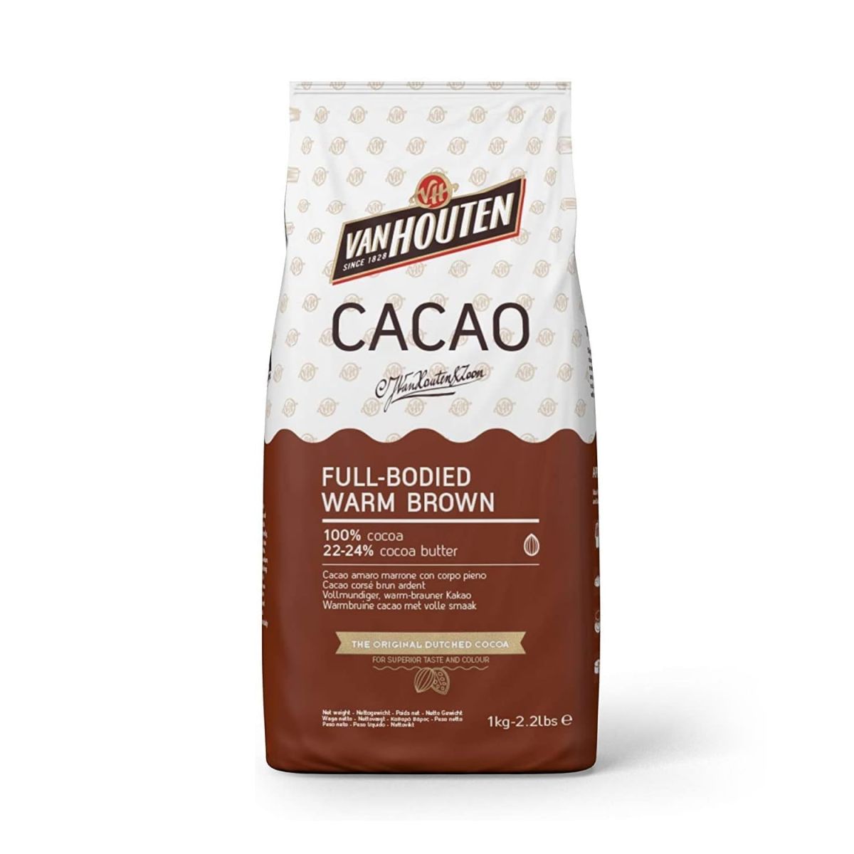 Cacao Amaro marrone warm brown  Van Houten- 1 Kg