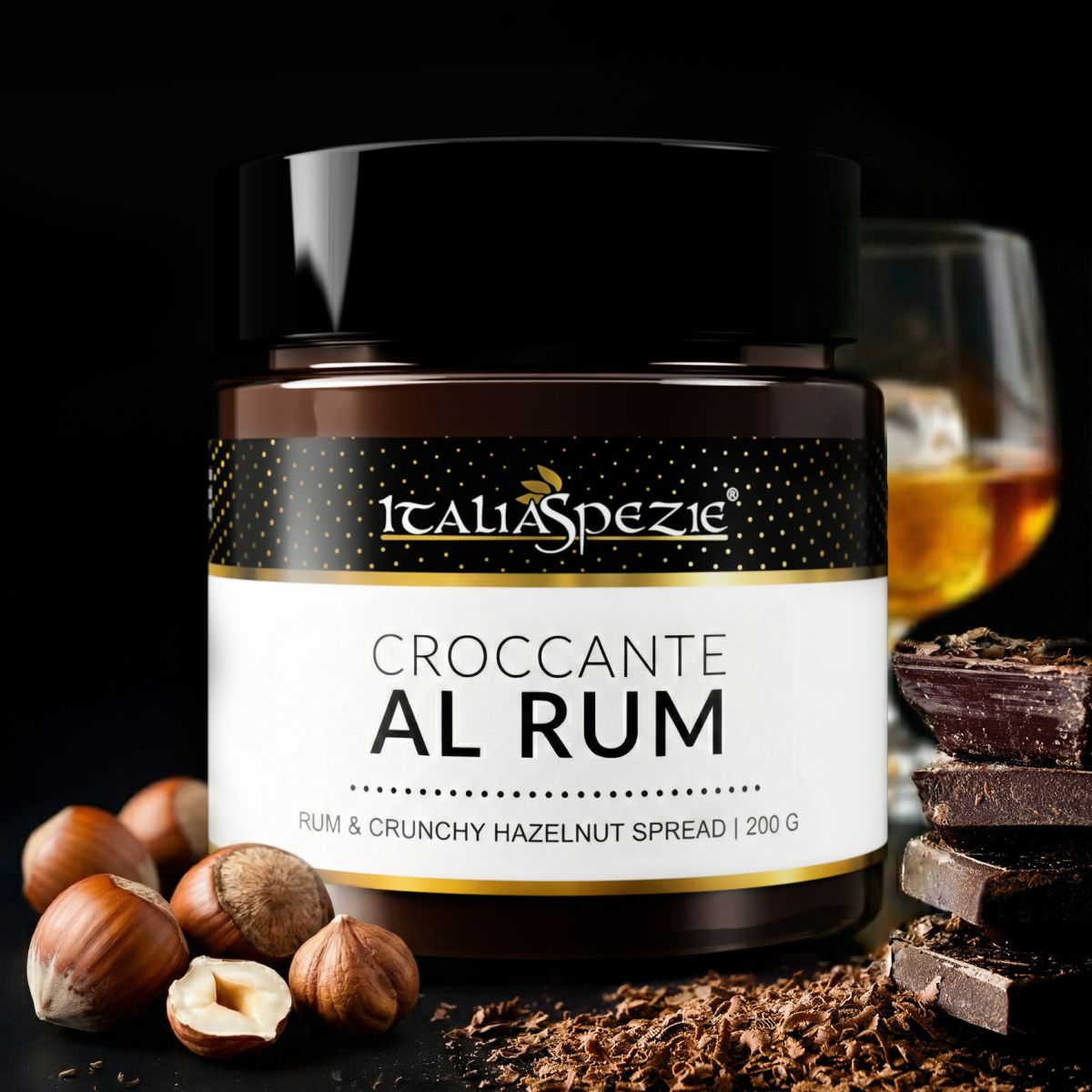 Crema spalmabile Croccante al rum - 200 g
