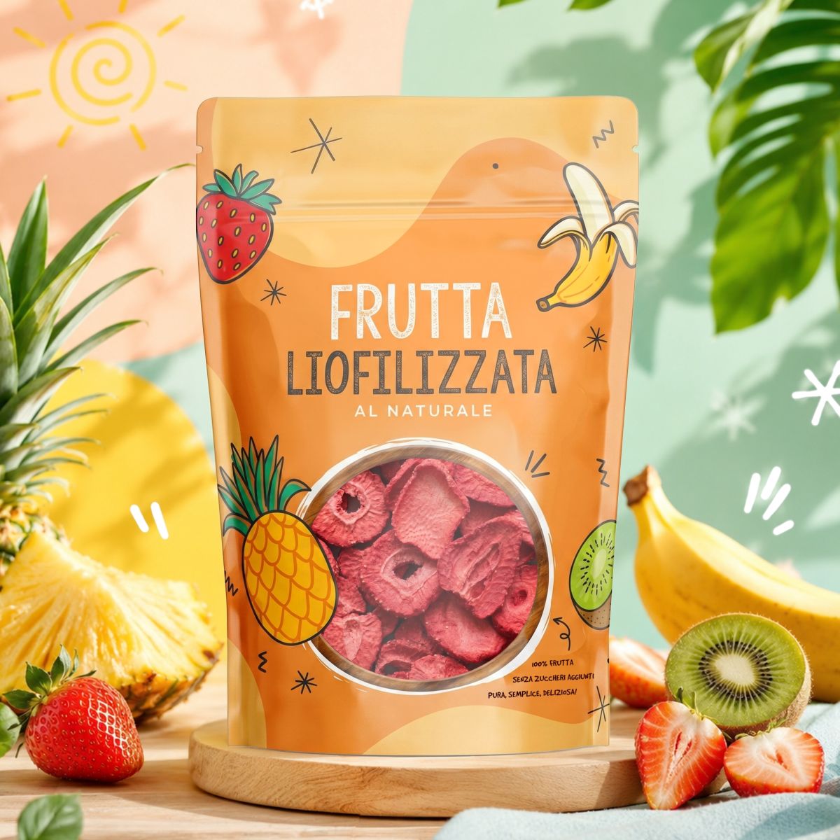 Fragole liofilizzate a fette | 50 g