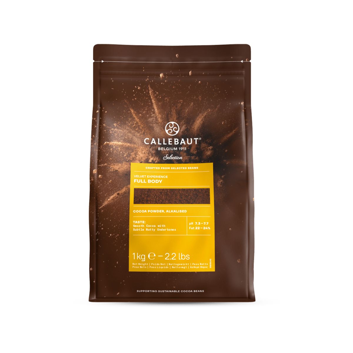 Cacao in Polvere Alcalinizzato Velvet Experience Full Body Callebaut - 1 kg