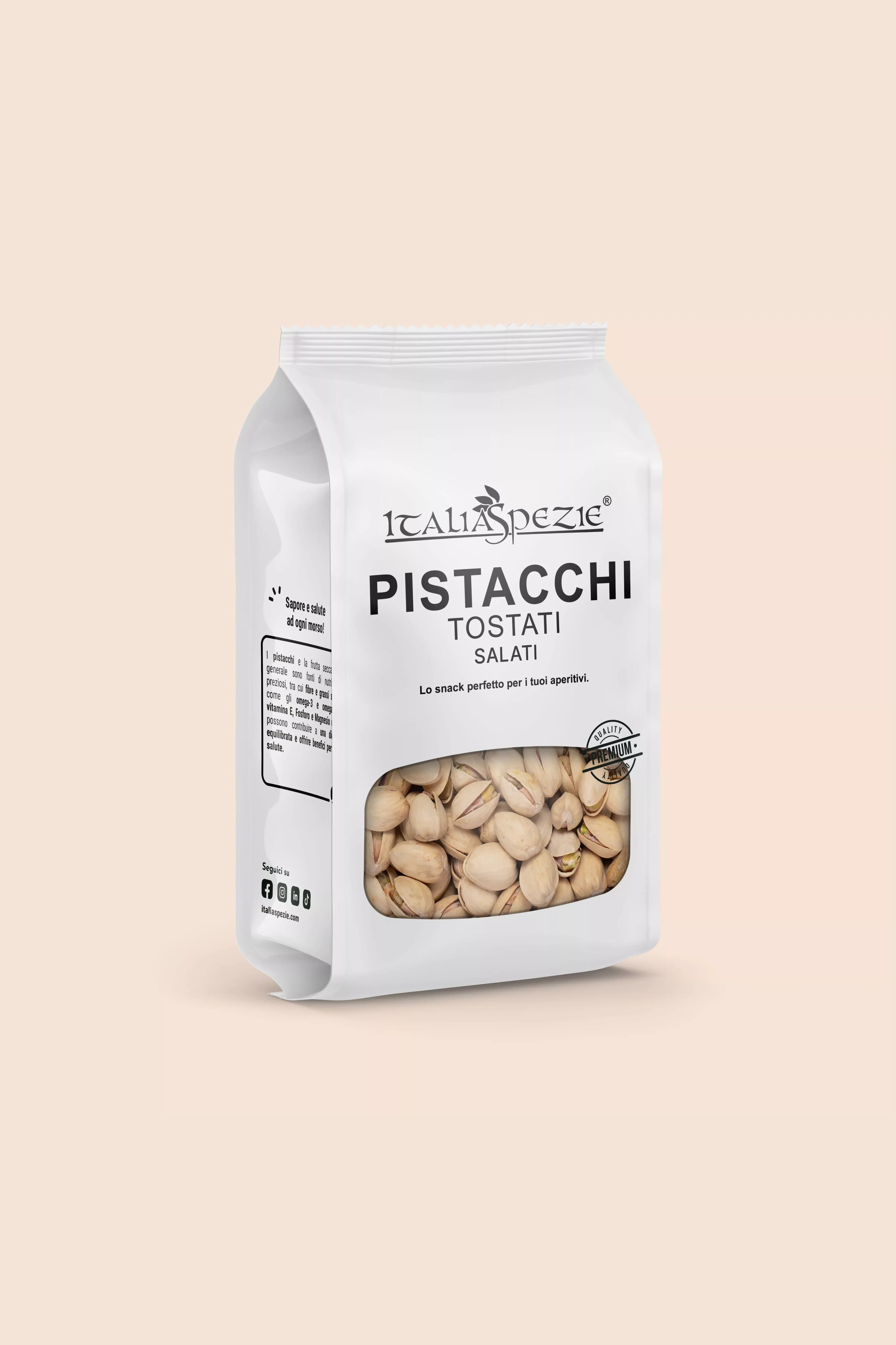 Pistacchi in Guscio Tostati Salati | Pacchetto da 5 x 500g