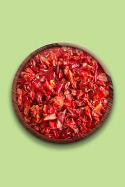 Fiocchi di peperone rosso essiccato