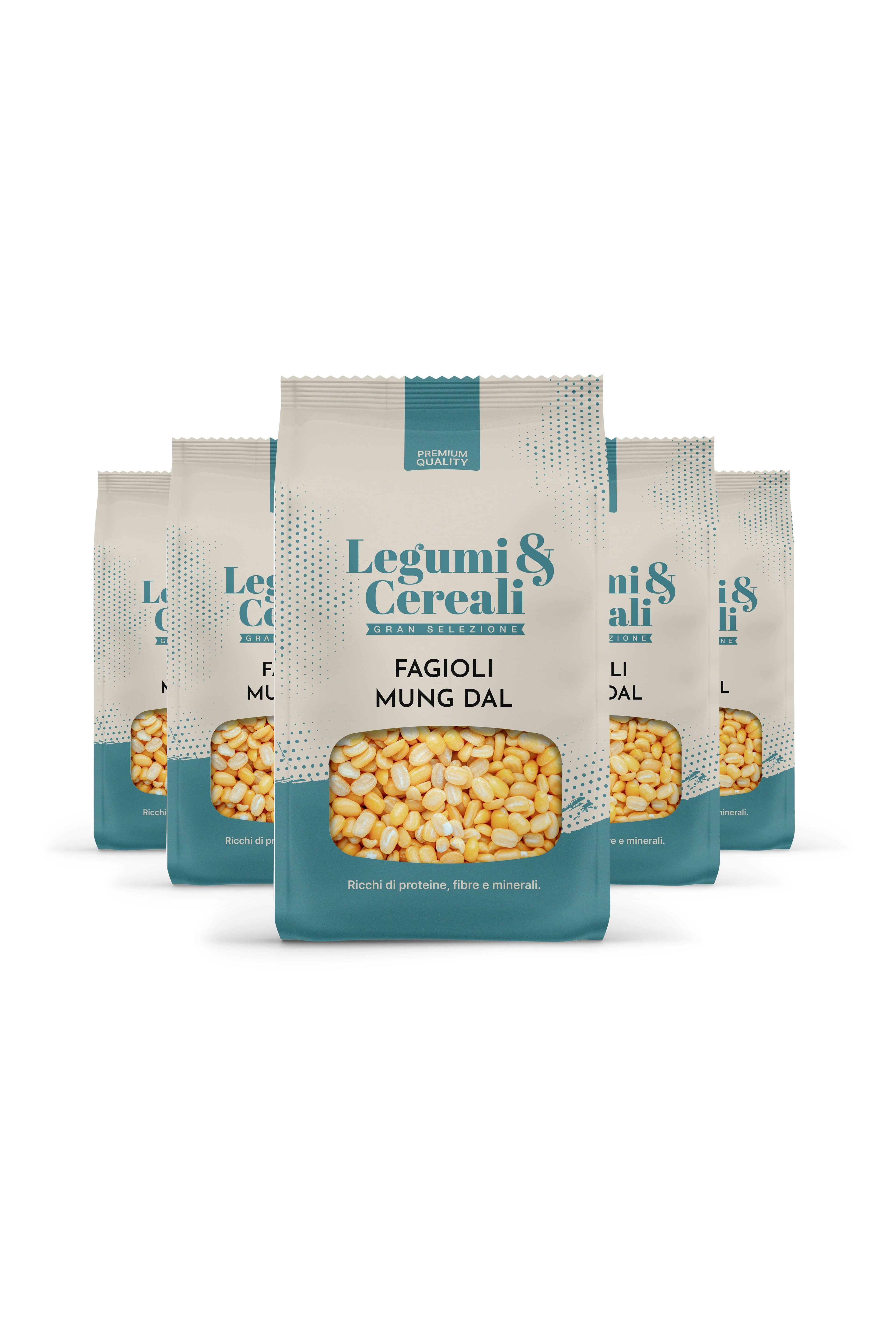 Fagioli Mung pelati - Pacchetto 5 x 500 g