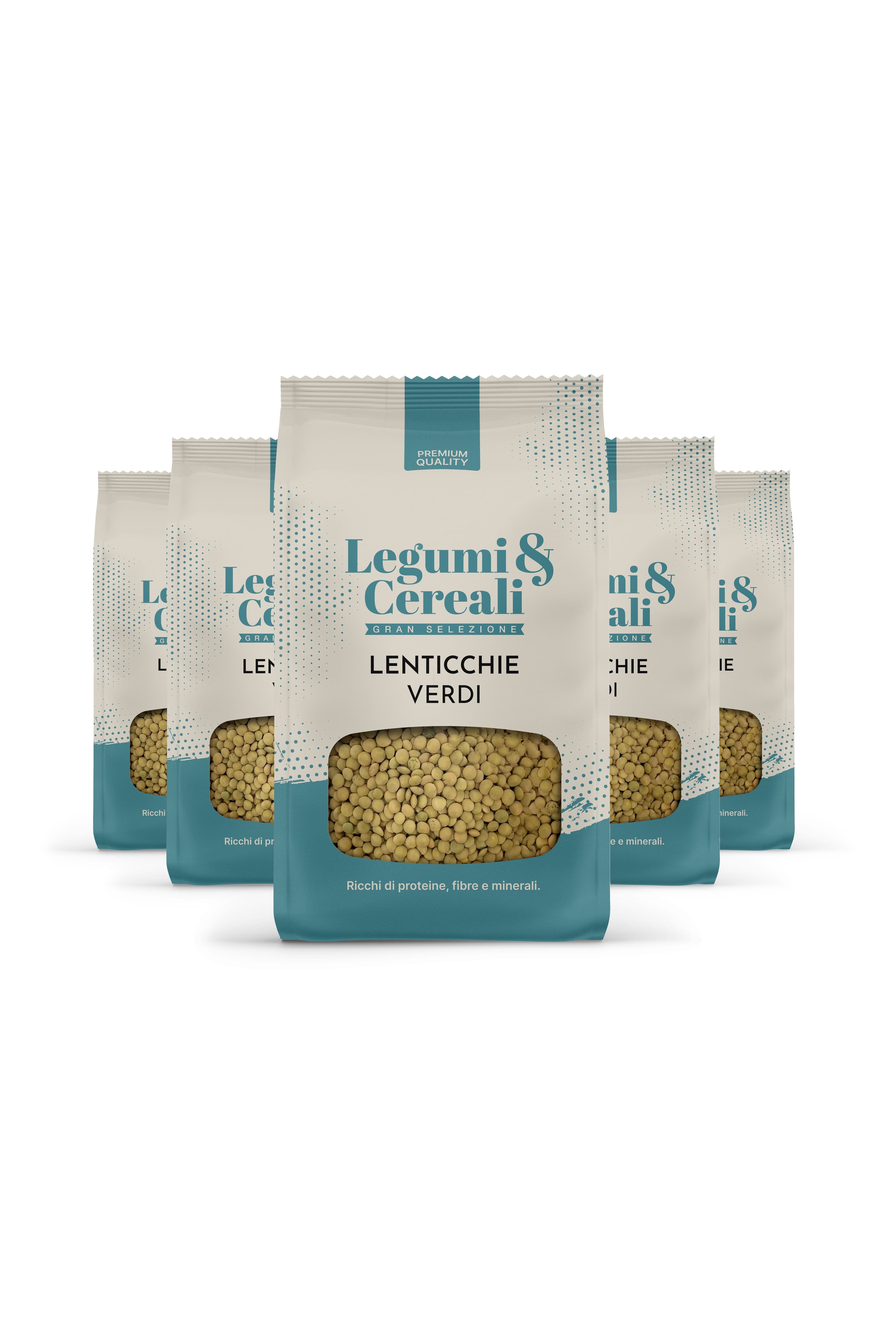 Lenticchie Verdi - Pacchetto 5 x 500 g