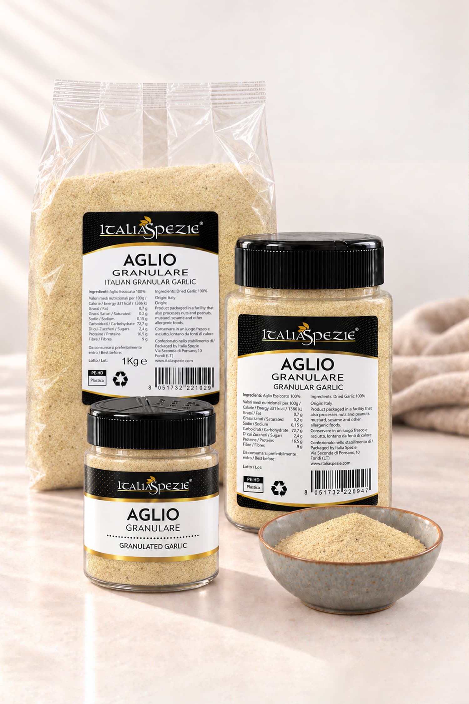 Aglio Disidratato Granulare Italiano
