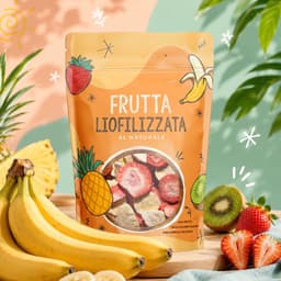 Mix Banana e Fragola liofilizzata 