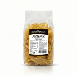 Zenzero Disidratato Senza Zucchero cristallizzato a Fette 100% Naturale - Prima Qualità