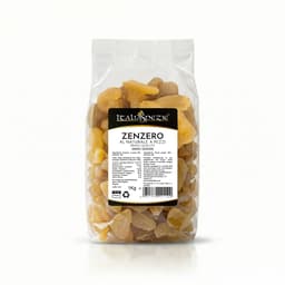 Zenzero Disidratato Senza Zucchero cristallizzato a Pezzi 100% Naturale - Prima qualità