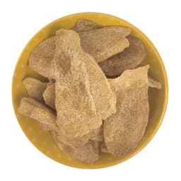 Zenzero disidratato con cannella senza zucchero cristallizzato con zucchero a velo, a fette