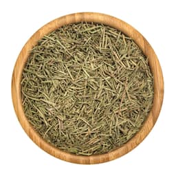 Rosmarino essiccato in foglie
