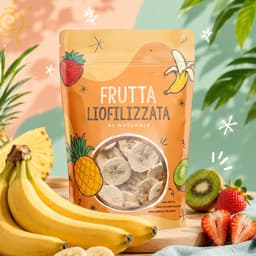 Banana liofilizzata a fette