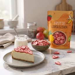 Fragola liofilizzata a fette