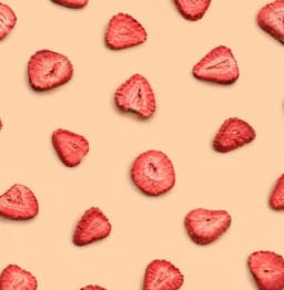Fragola liofilizzata a fette