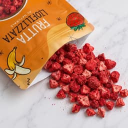 Fragola liofilizzata a cubetti