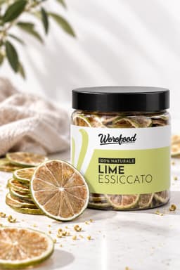Lime essiccato a fette al naturale, senza zucchero, senza additivi