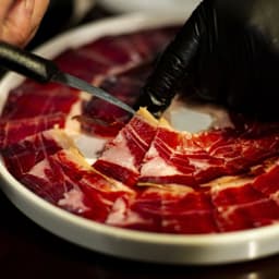 Prosciutto Spagnolo Jamon Iberico de bellota 50% con osso Prudencia Intero