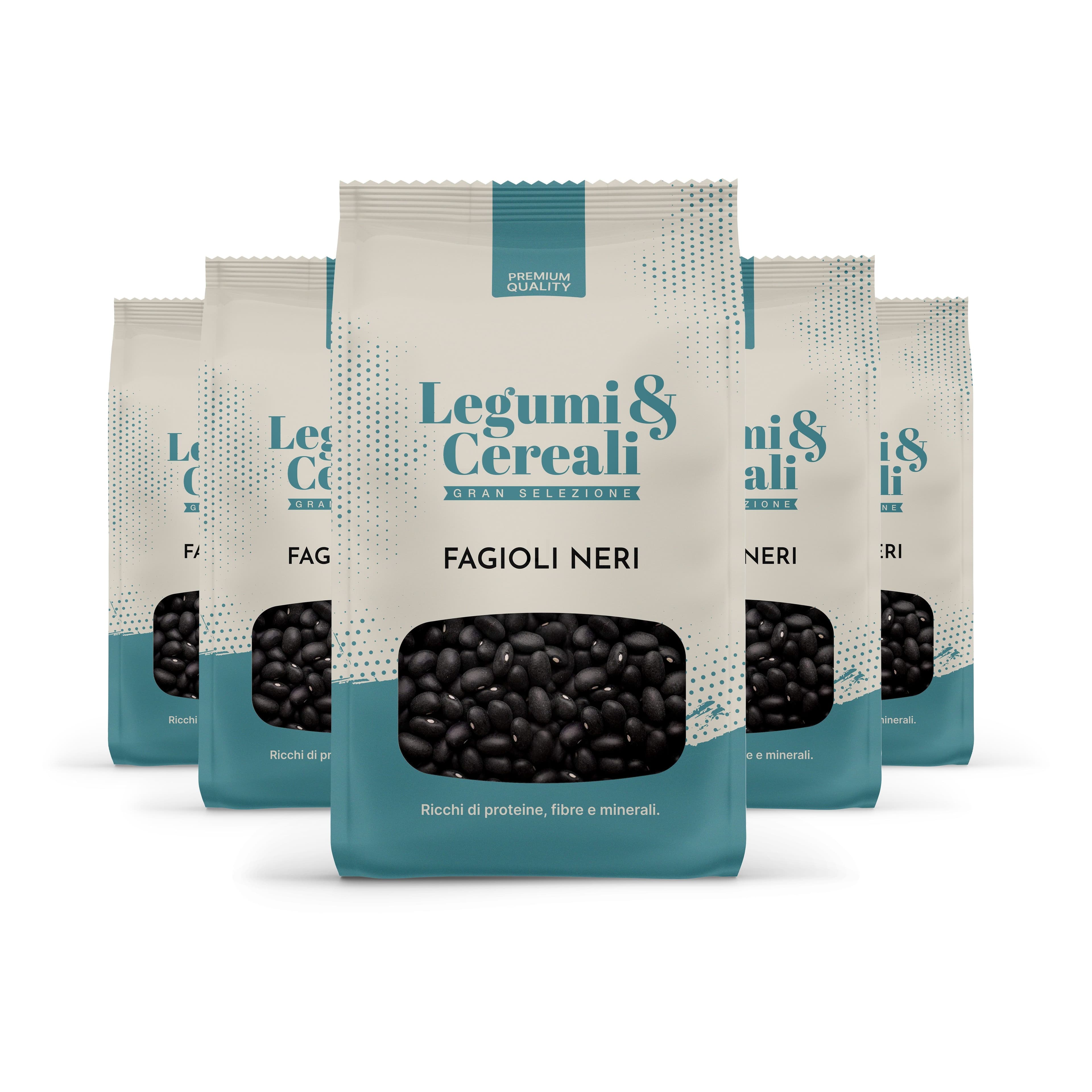 Fagioli Neri secchi - Pacchetto 5 x 500 g