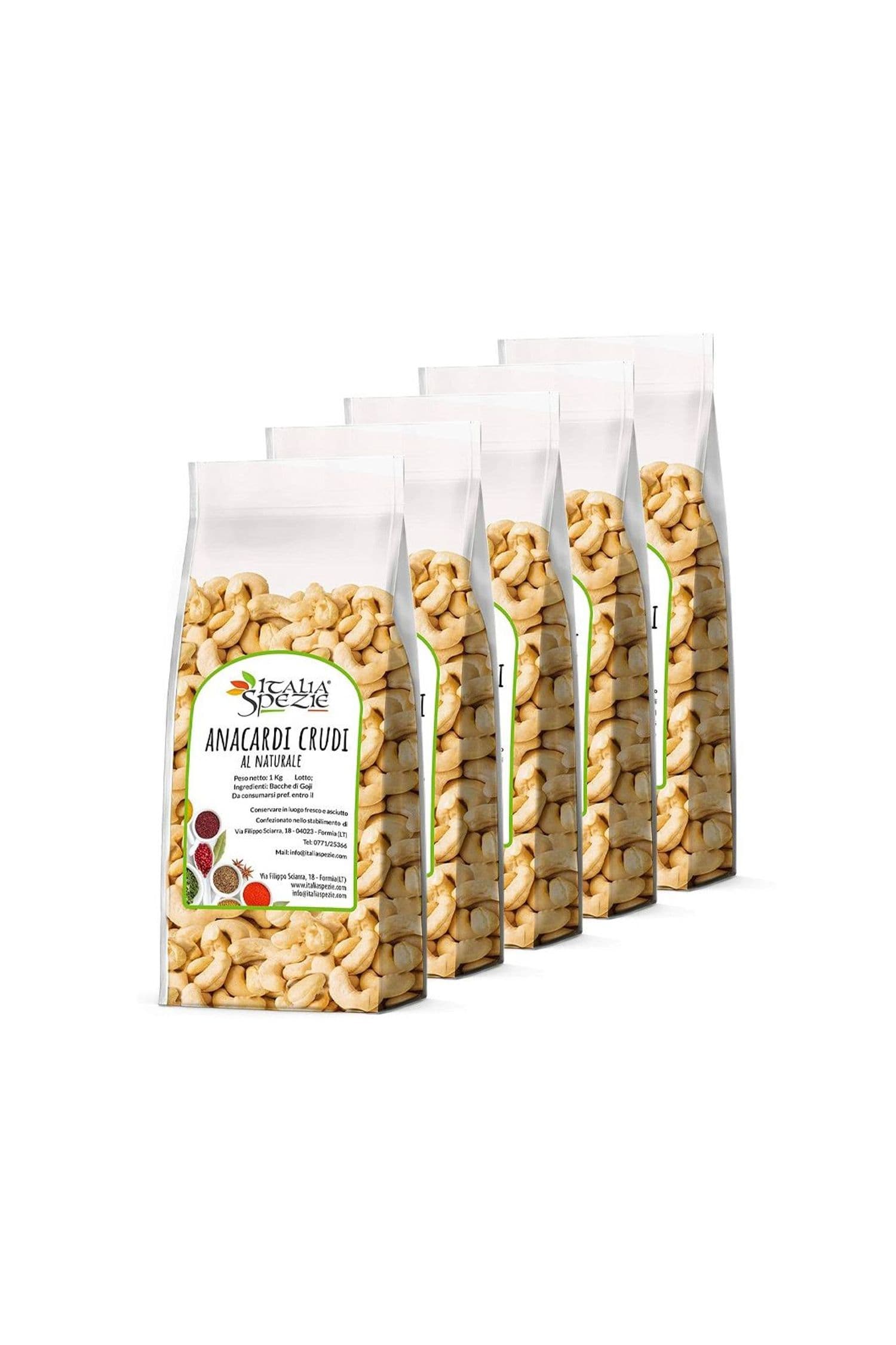 Anacardi crudi al naturale [Pacchetto da 5]