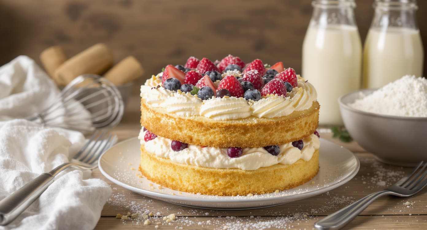 Pan di Spagna con farina di riso