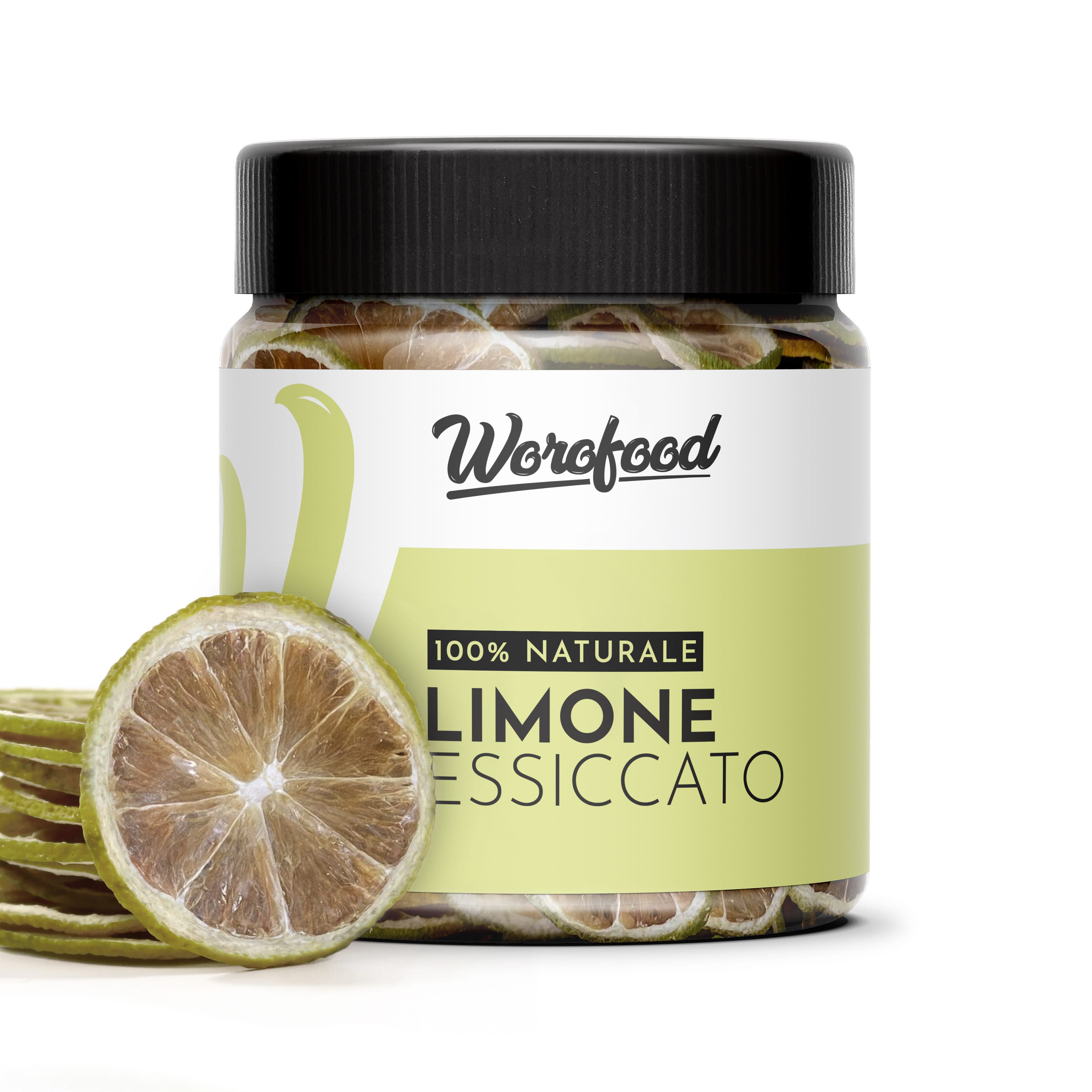 Limone essiccato a fette al naturale, senza zucchero, senza additivi