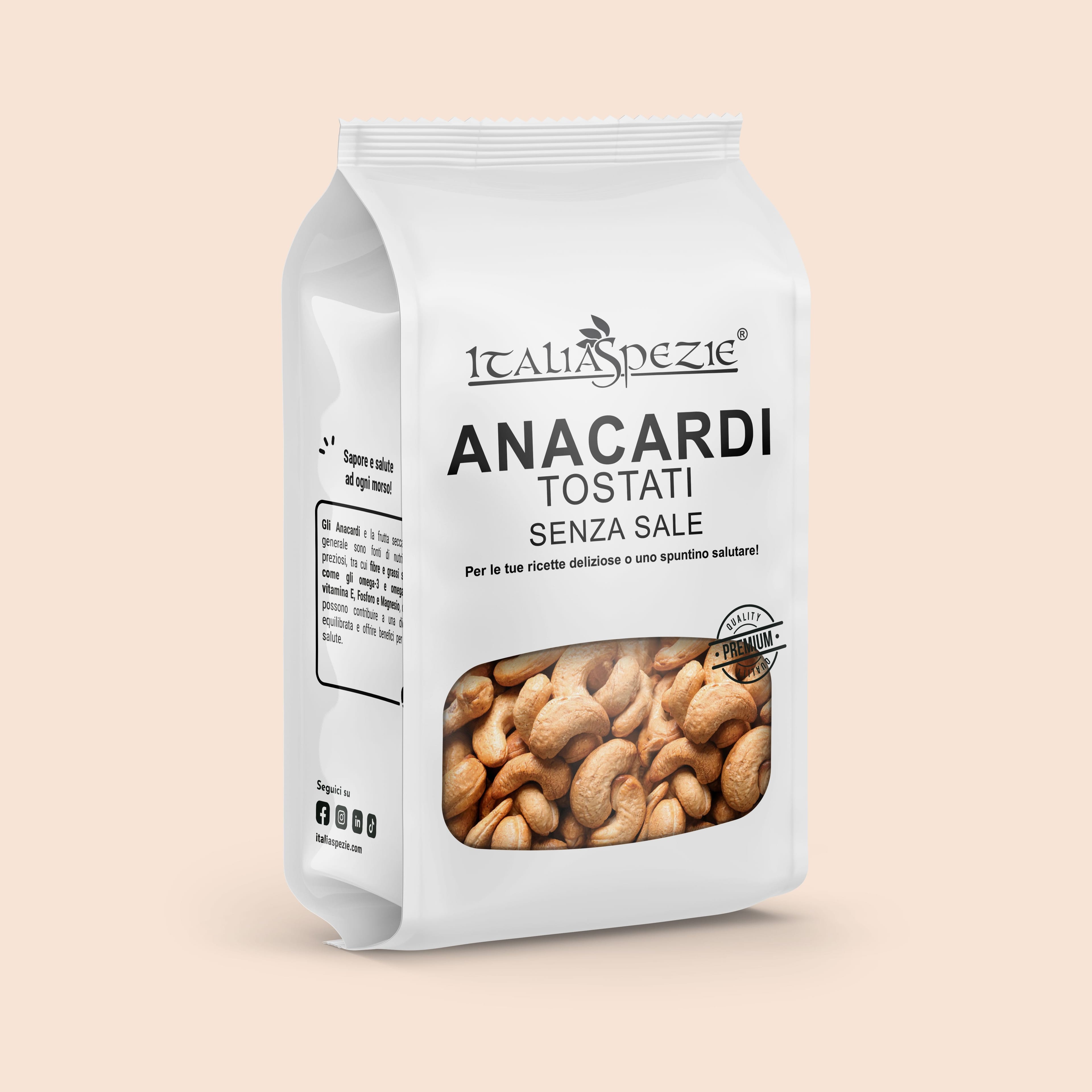 Anacardi tostati non salati