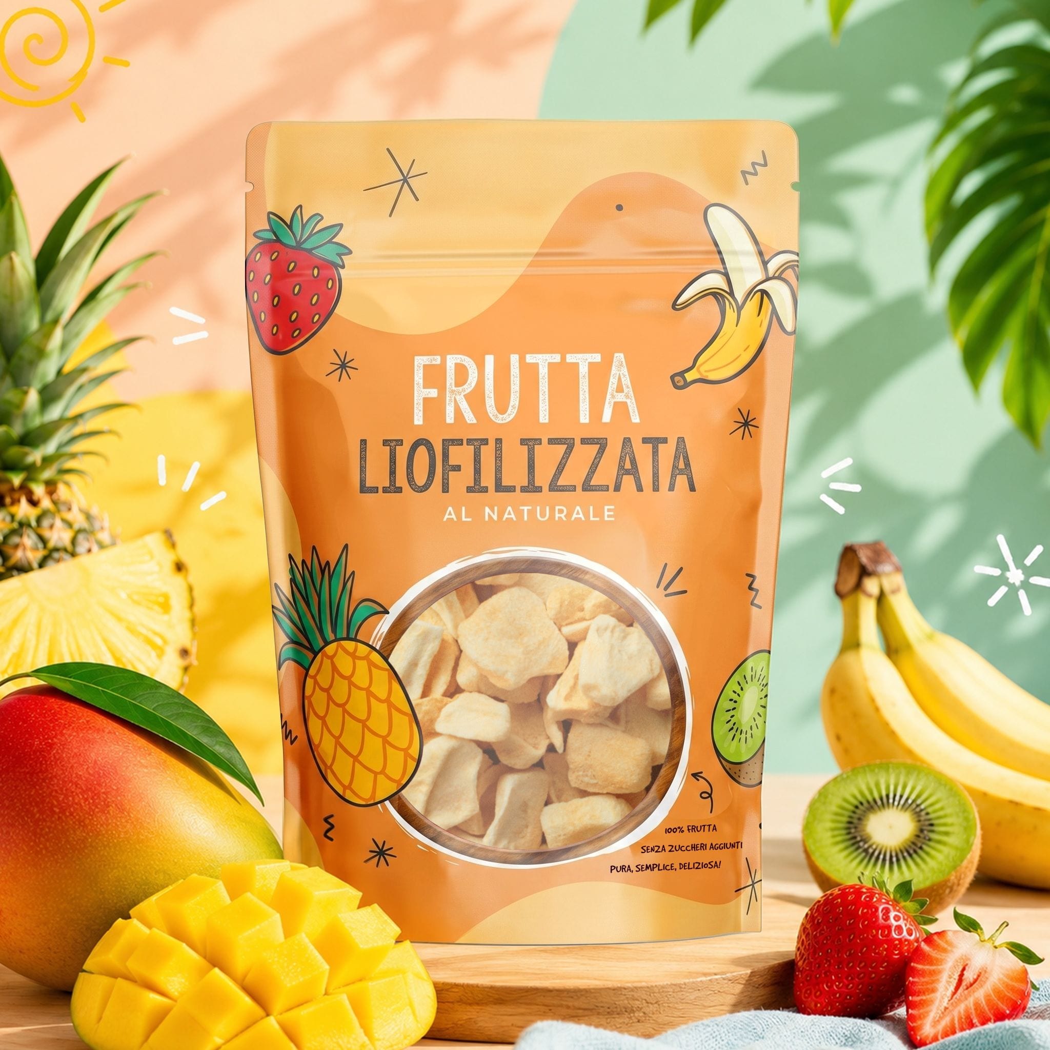 Mango liofilizzato a fette