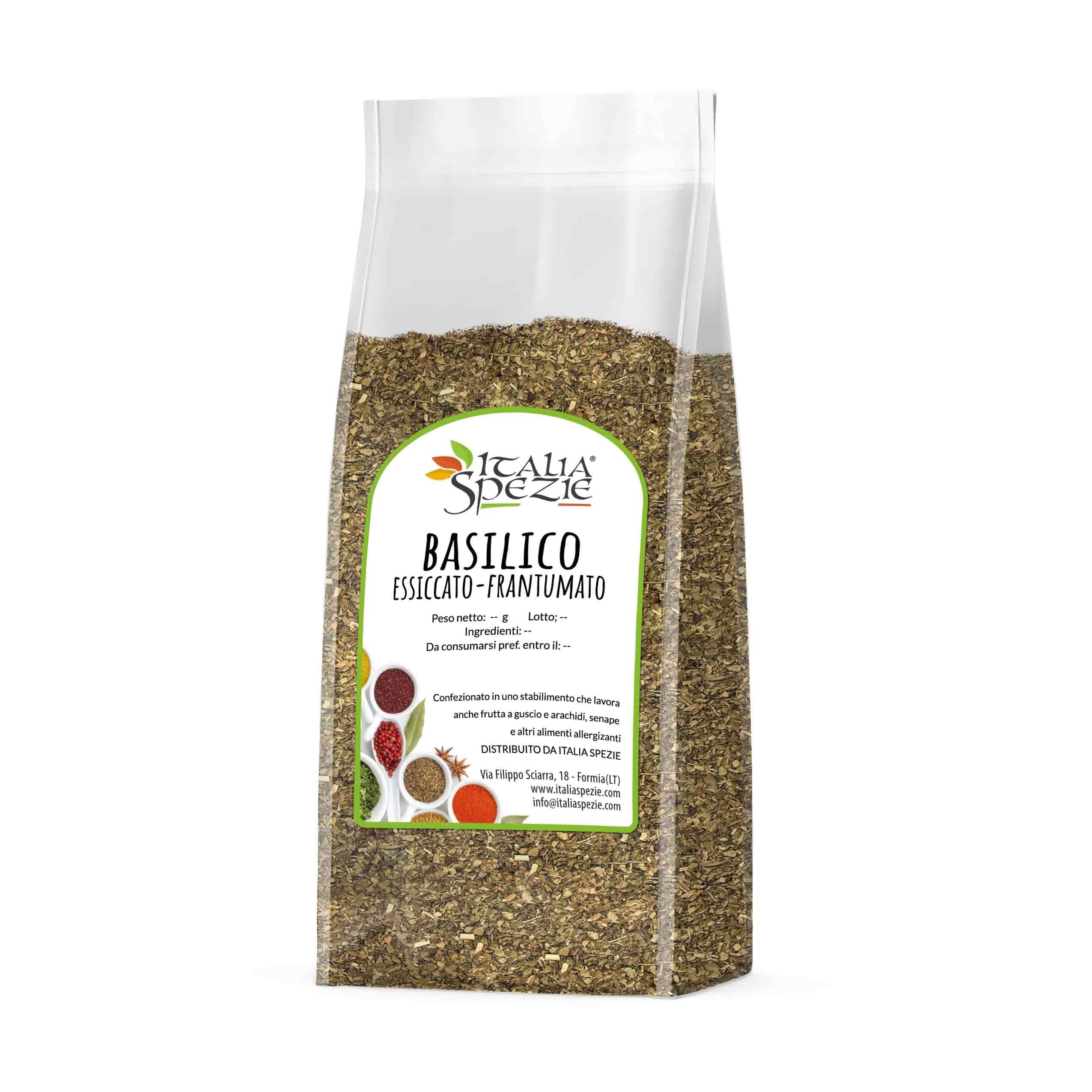 Basilico Essiccato - Frantumato - Pacchetto 2 x 500 g