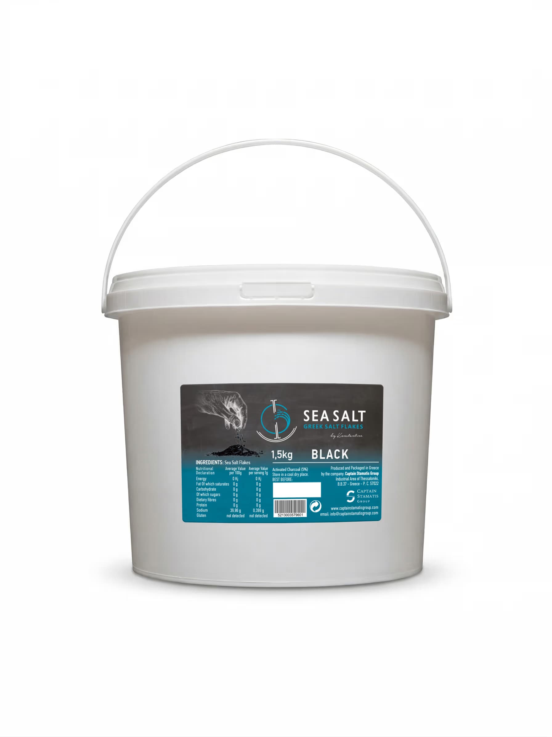 Fiocchi di Sale marino Nero Greek Salt Flakes | 1.5Kg