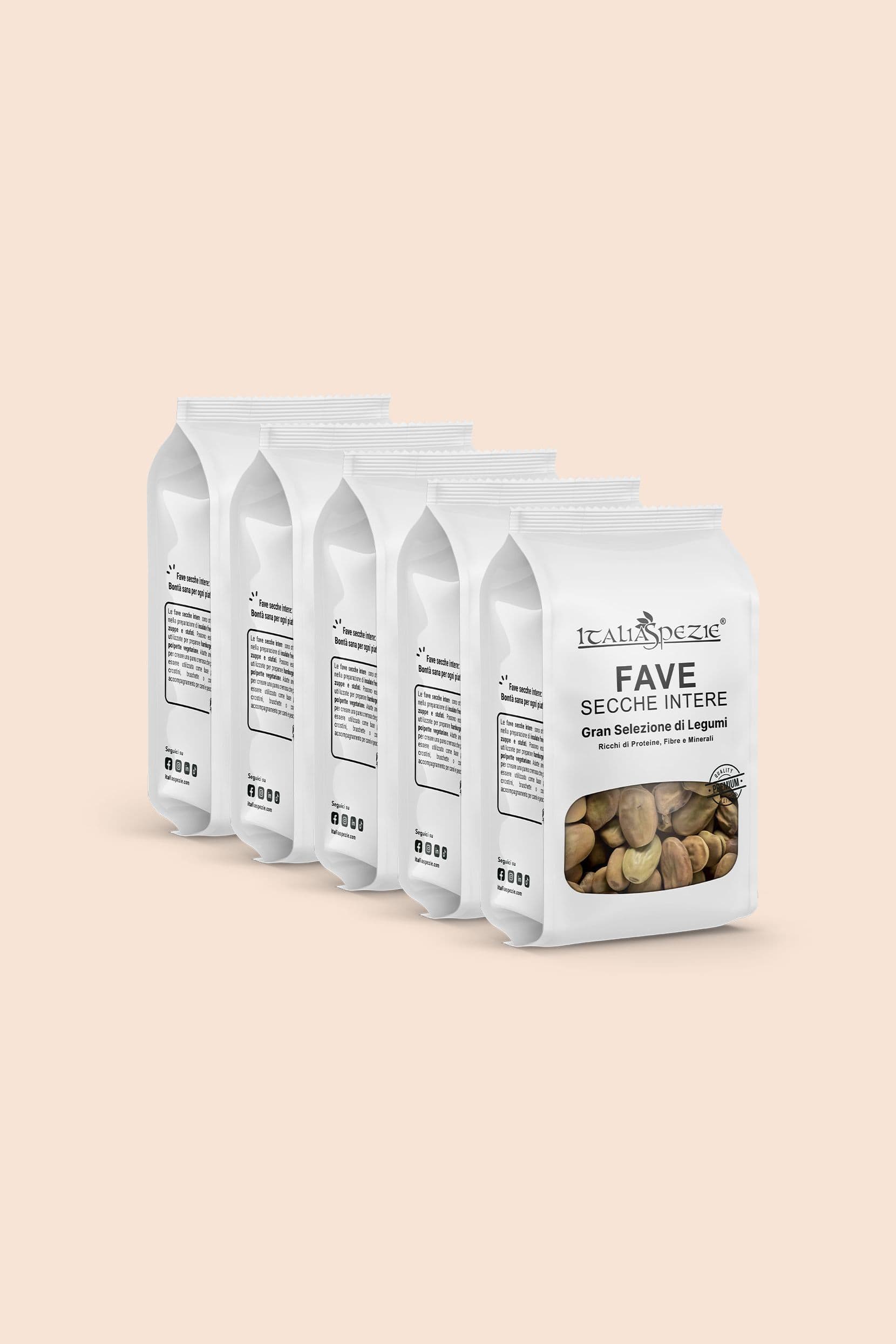 Fave secche Intere Italiane - Pacchetto 5 x 400 g