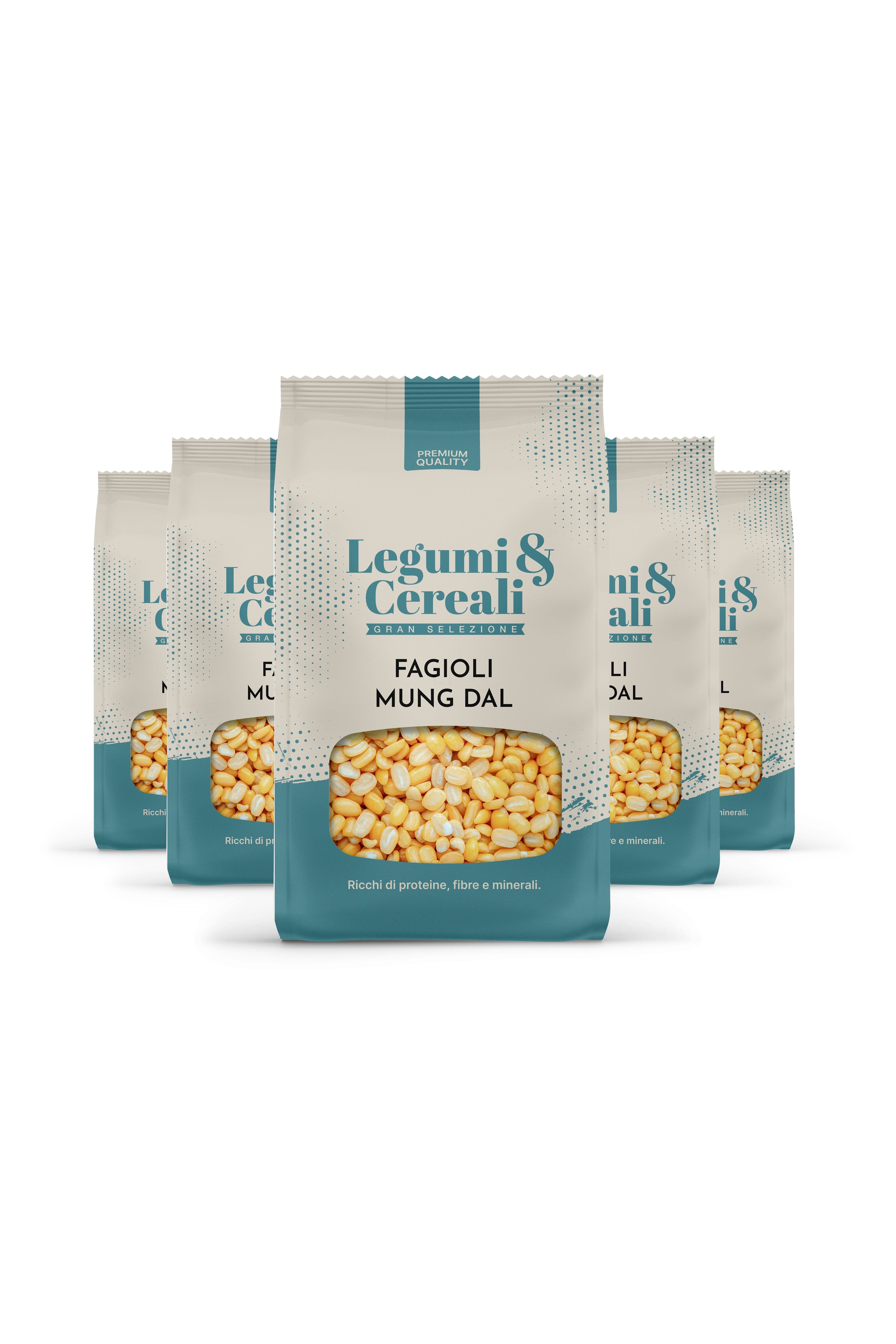 Fagioli Mung pelati - Pacchetto 5 x 500 g