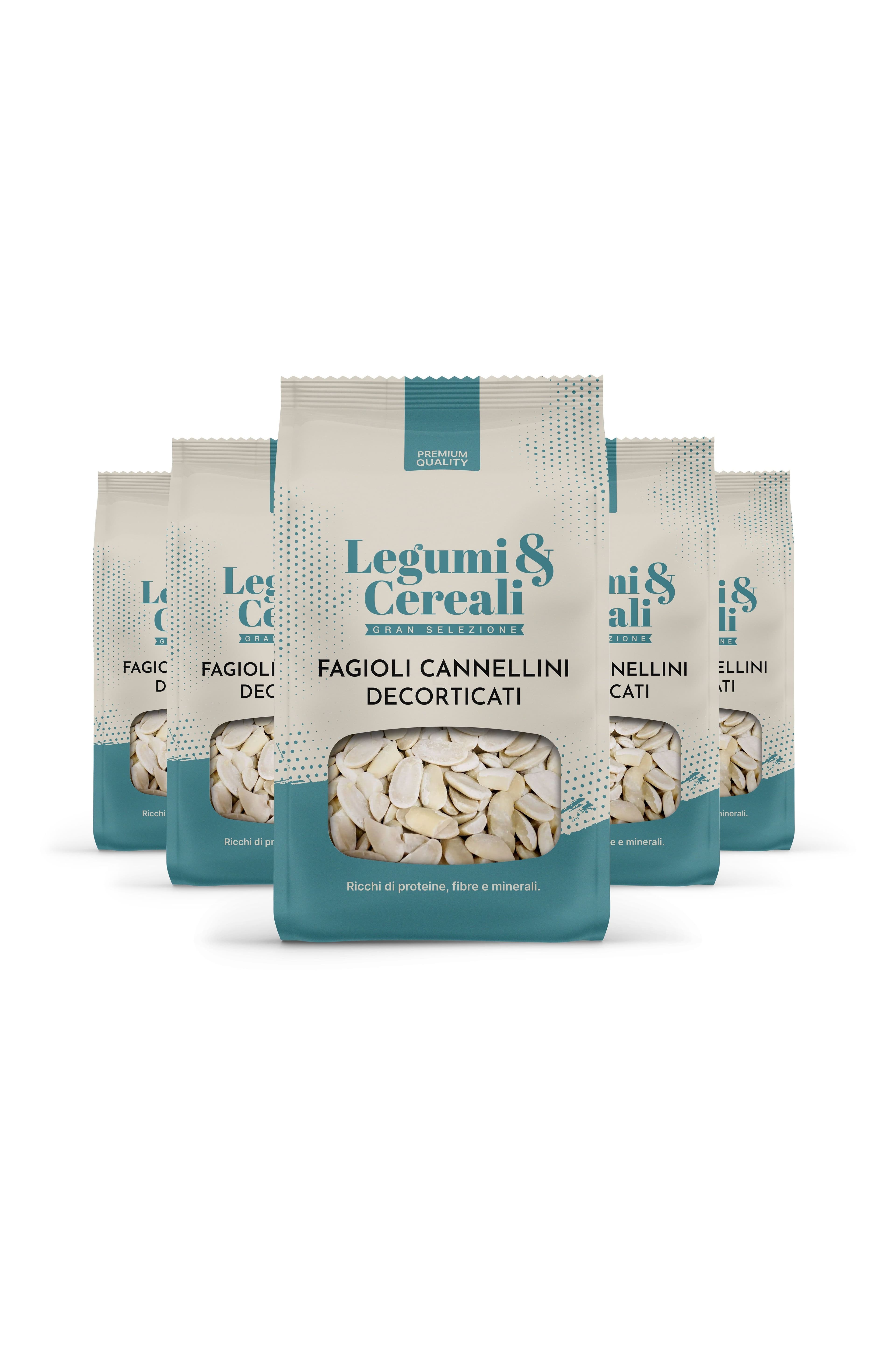 Fagioli Cannellini Decorticati - Pacchetto 5 x 500 g
