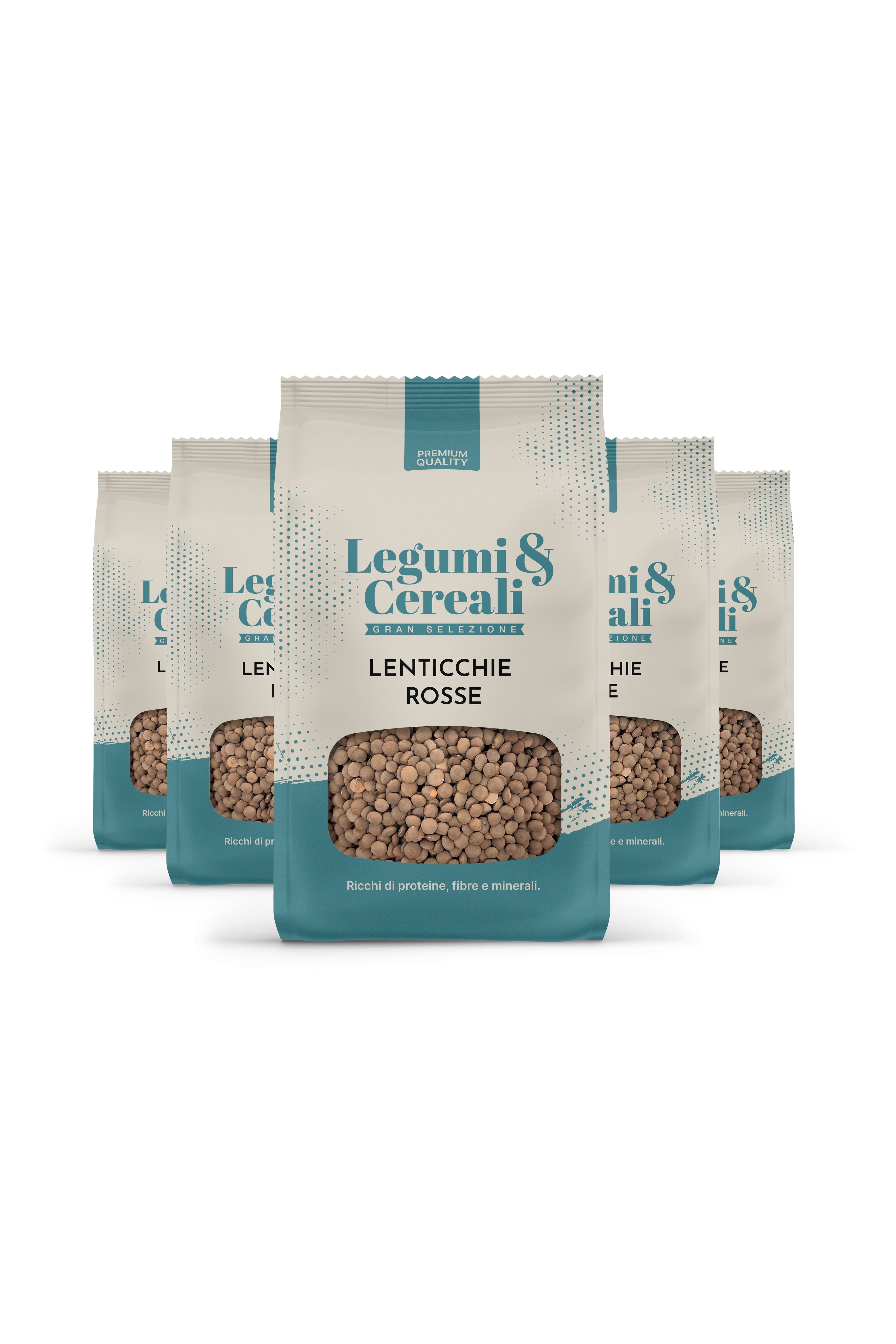 Lenticchie rosse intere - Pacchetto 5 x 500 g