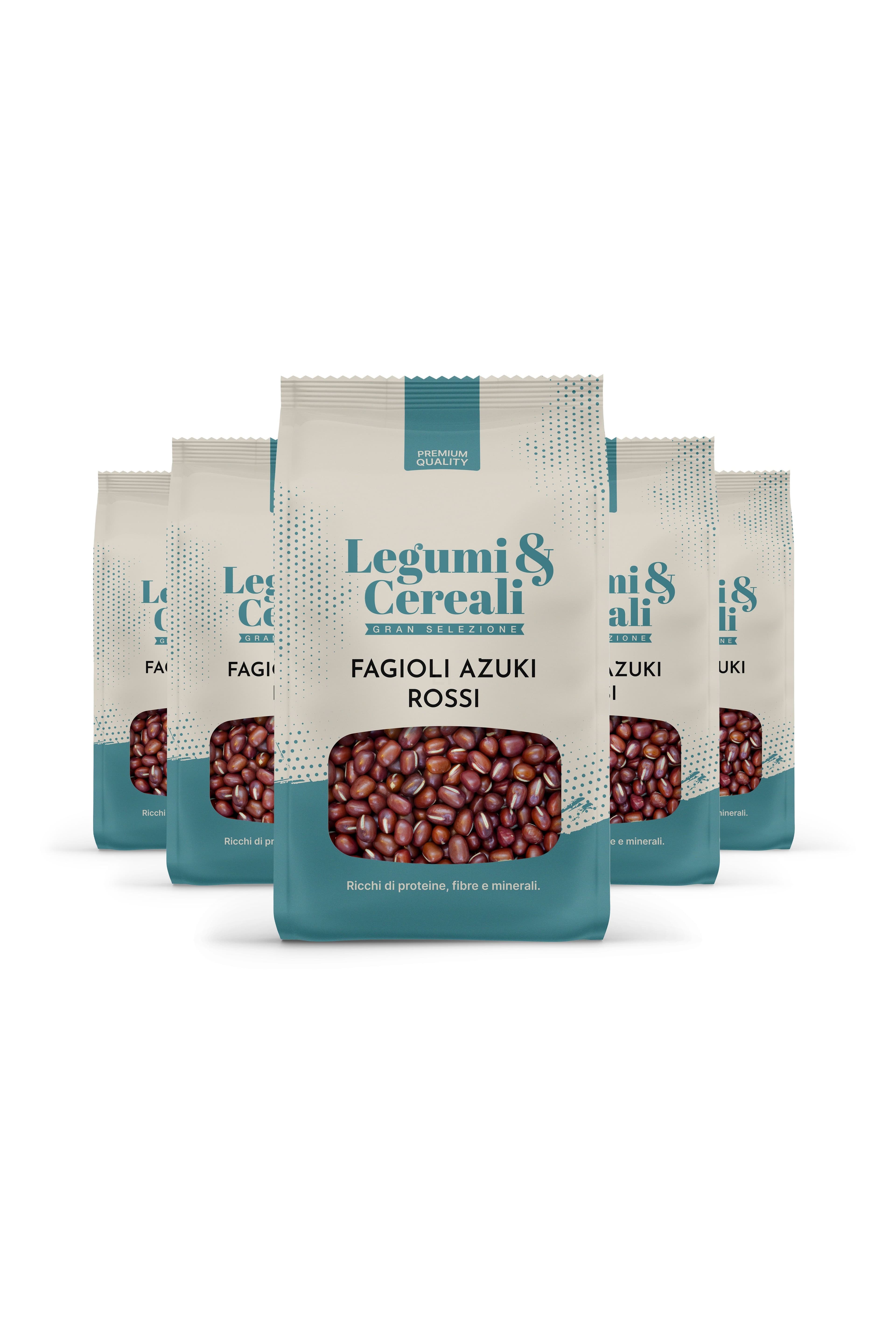 Fagioli Azuki Rossi - Soia Rossa - Pacchetto 5 x 500 g