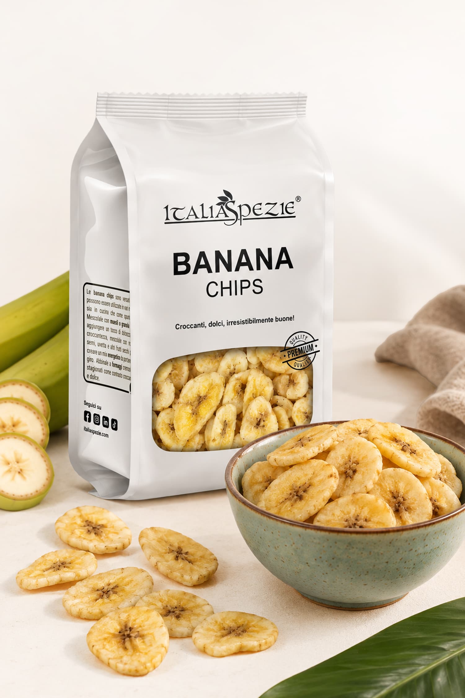 Banana chips disidratate