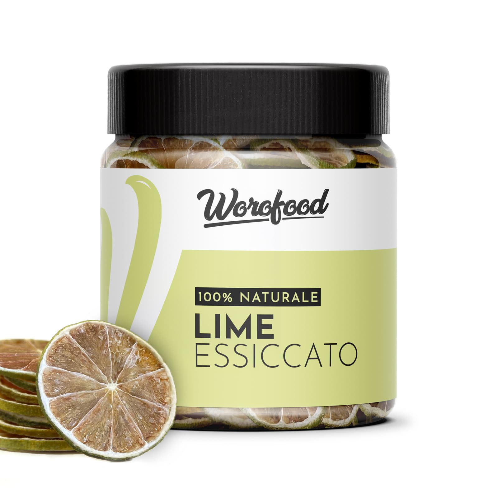 Lime essiccato a fette al naturale, senza zucchero, senza additivi