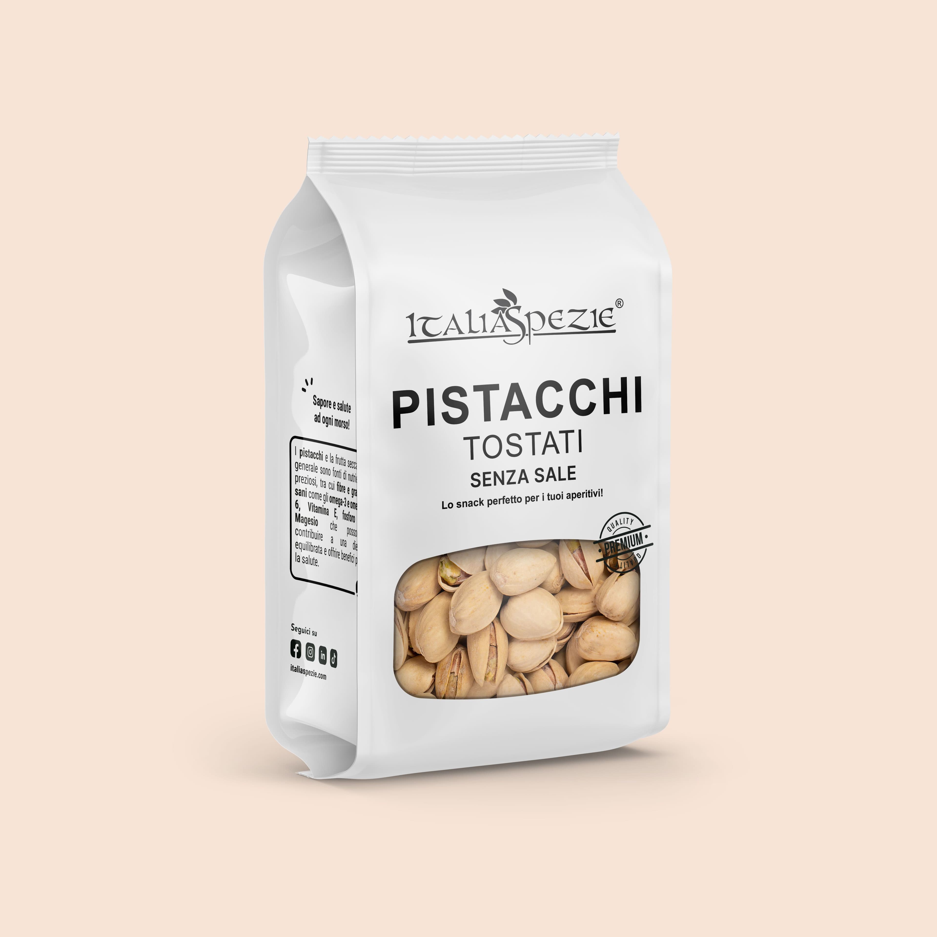 Pistacchi in Guscio Tostati - Senza Sale