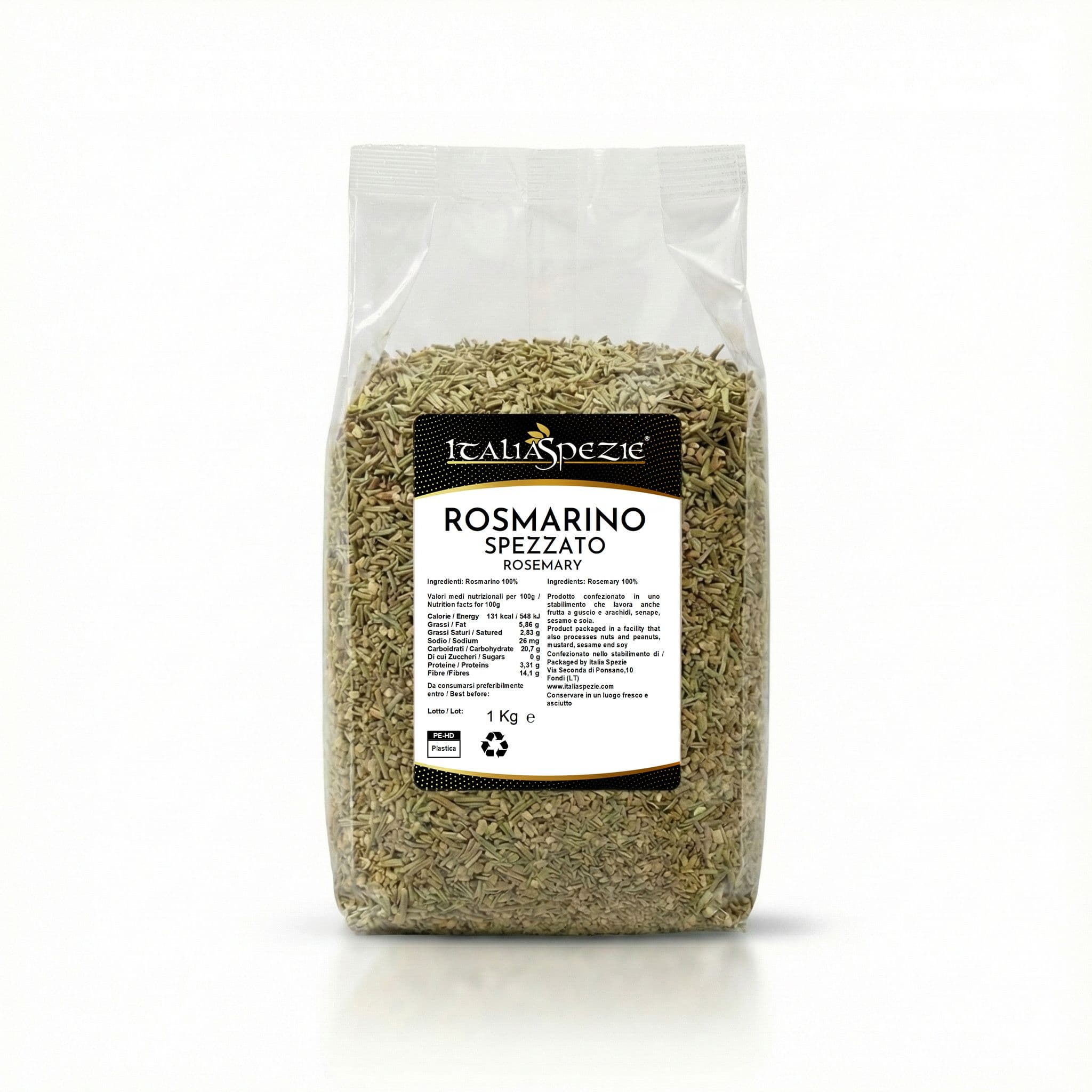 Rosmarino essiccato in foglie