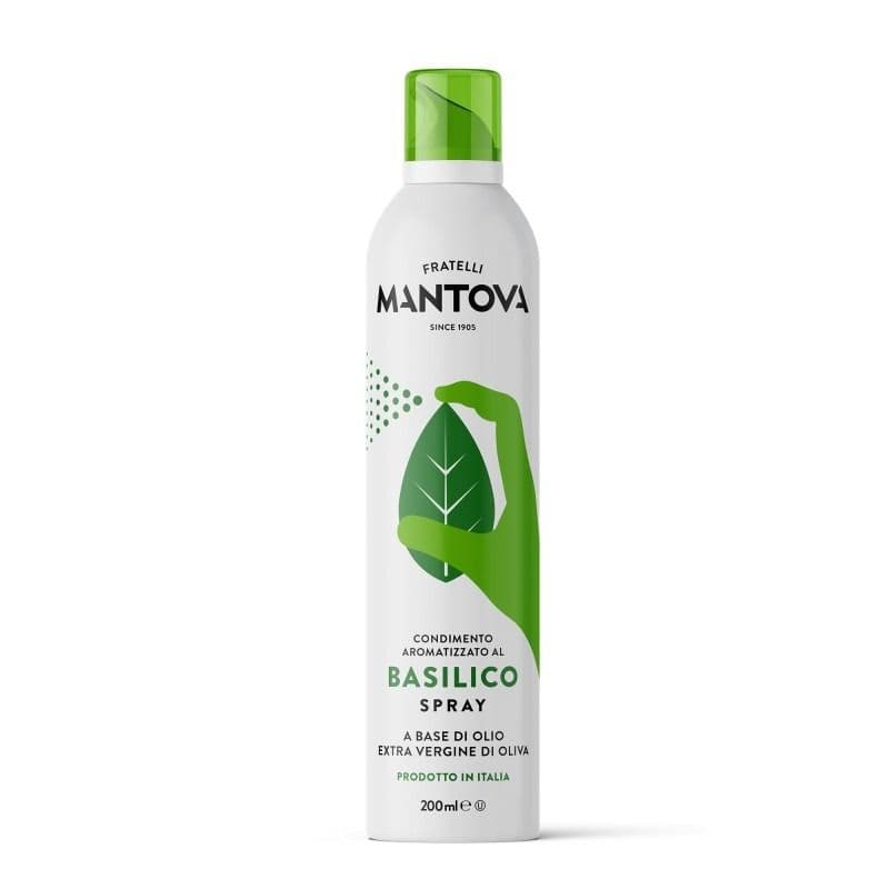 Olio al basilico spray in olio extravergine - 200 ml