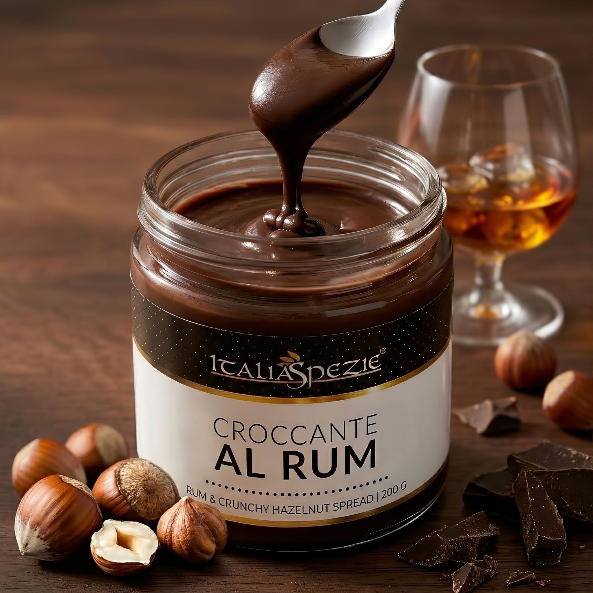 Crema spalmabile Croccante al rum - 200 g