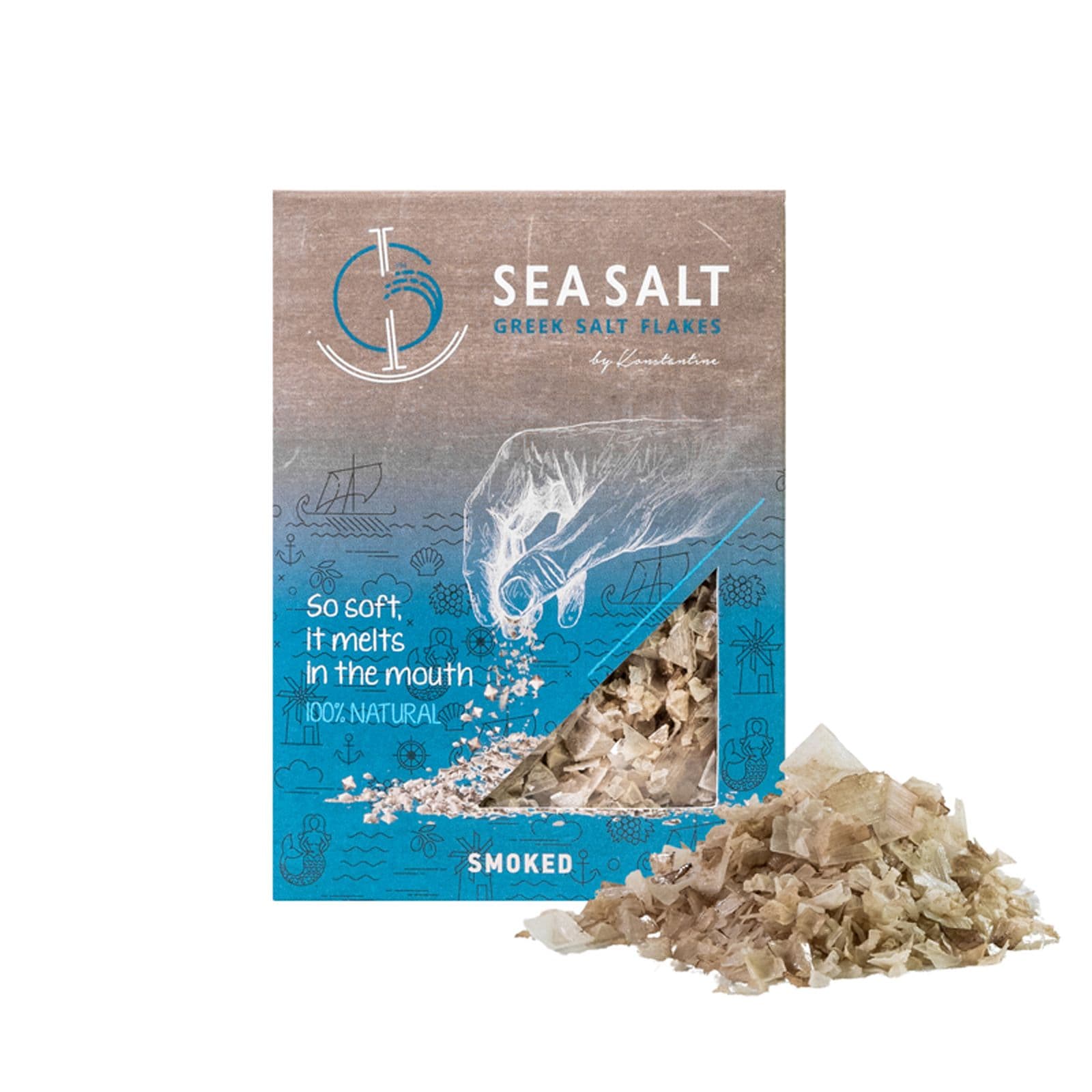 Fiocchi di Sale marino Affumicati Greek Salt Flakes | 200g