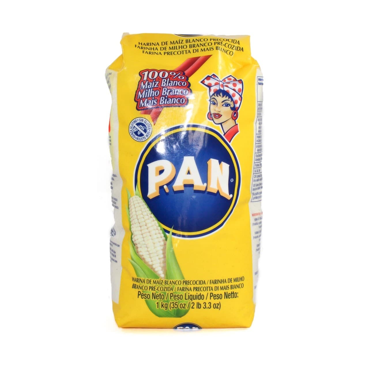 Farina Pan - di Mais Bianco 1kg