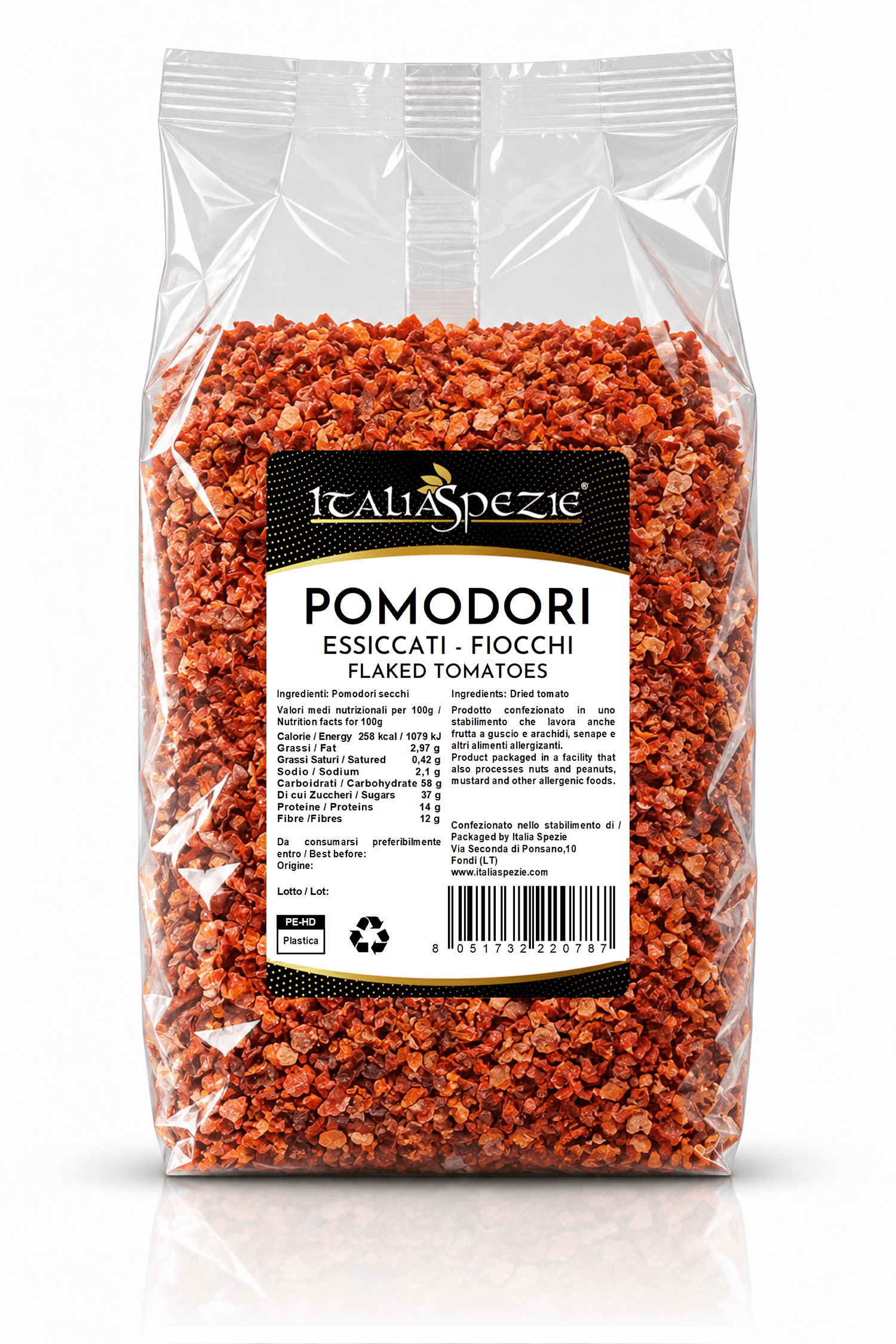 Pomodori essiccati in fiocchi