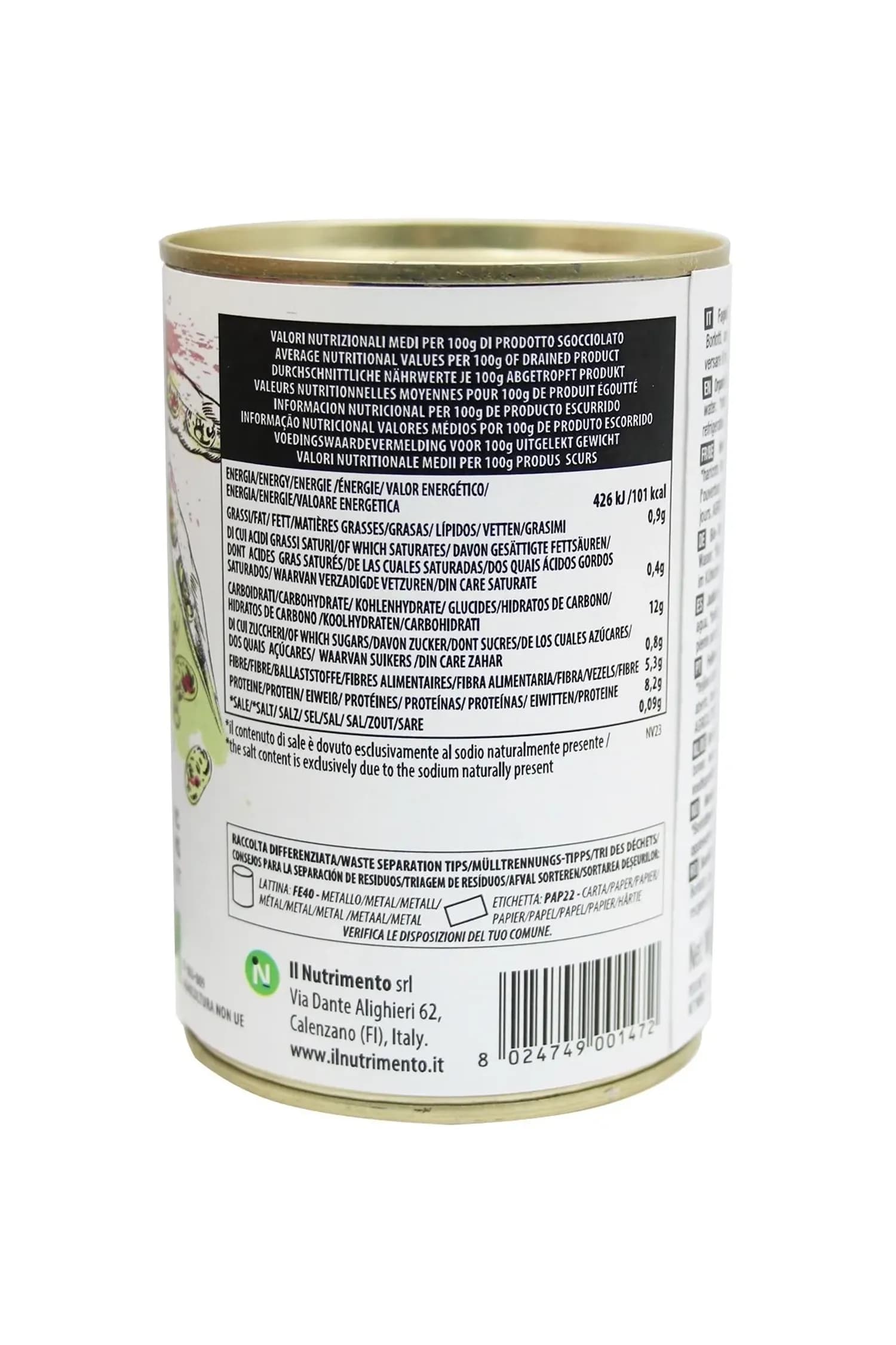 Fagioli Borlotti naturali - 400g